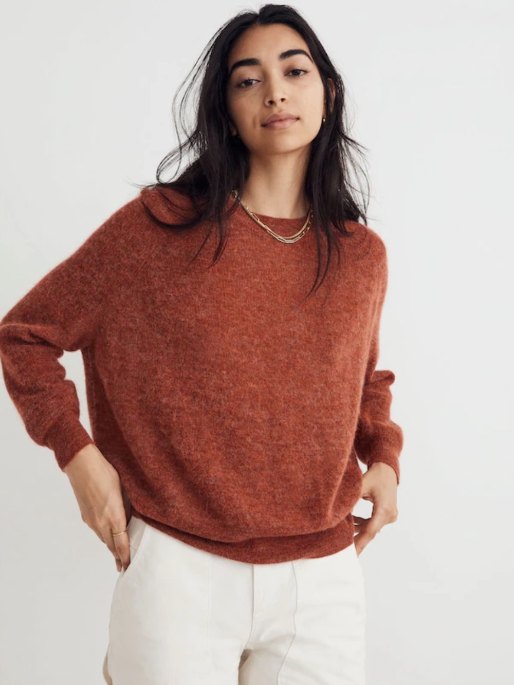 Madewell Elliston Crop Pullover Sweater small